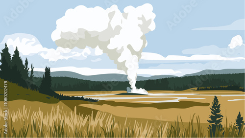 Yellowstone National Park- The Majestic Old Faithful