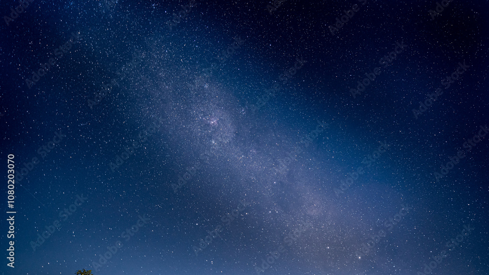 Fototapeta premium Night starry sky in southern hemisphere, Milkyway nebula, New Zealand 