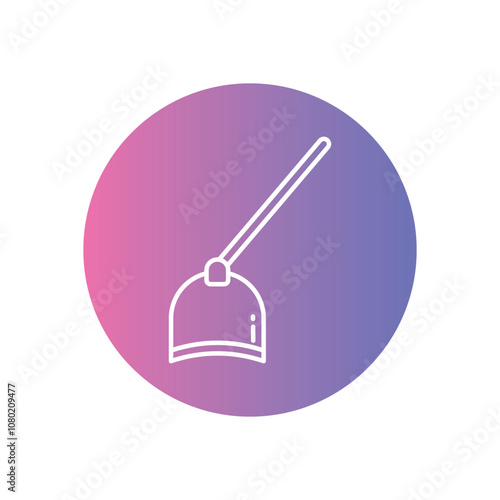 Hoe vector icon stock illustration