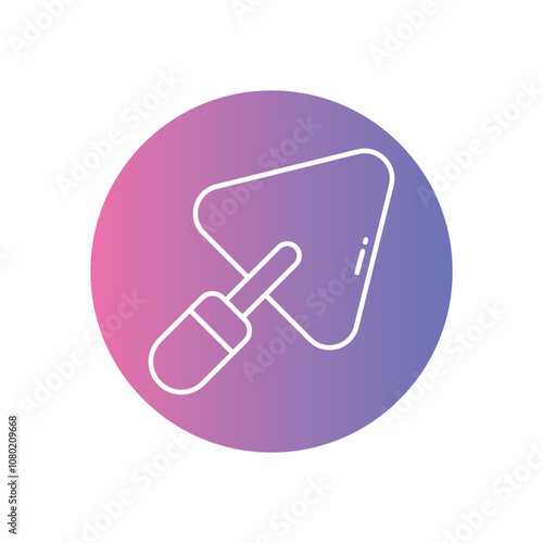 Trowel vector icon stock illustration