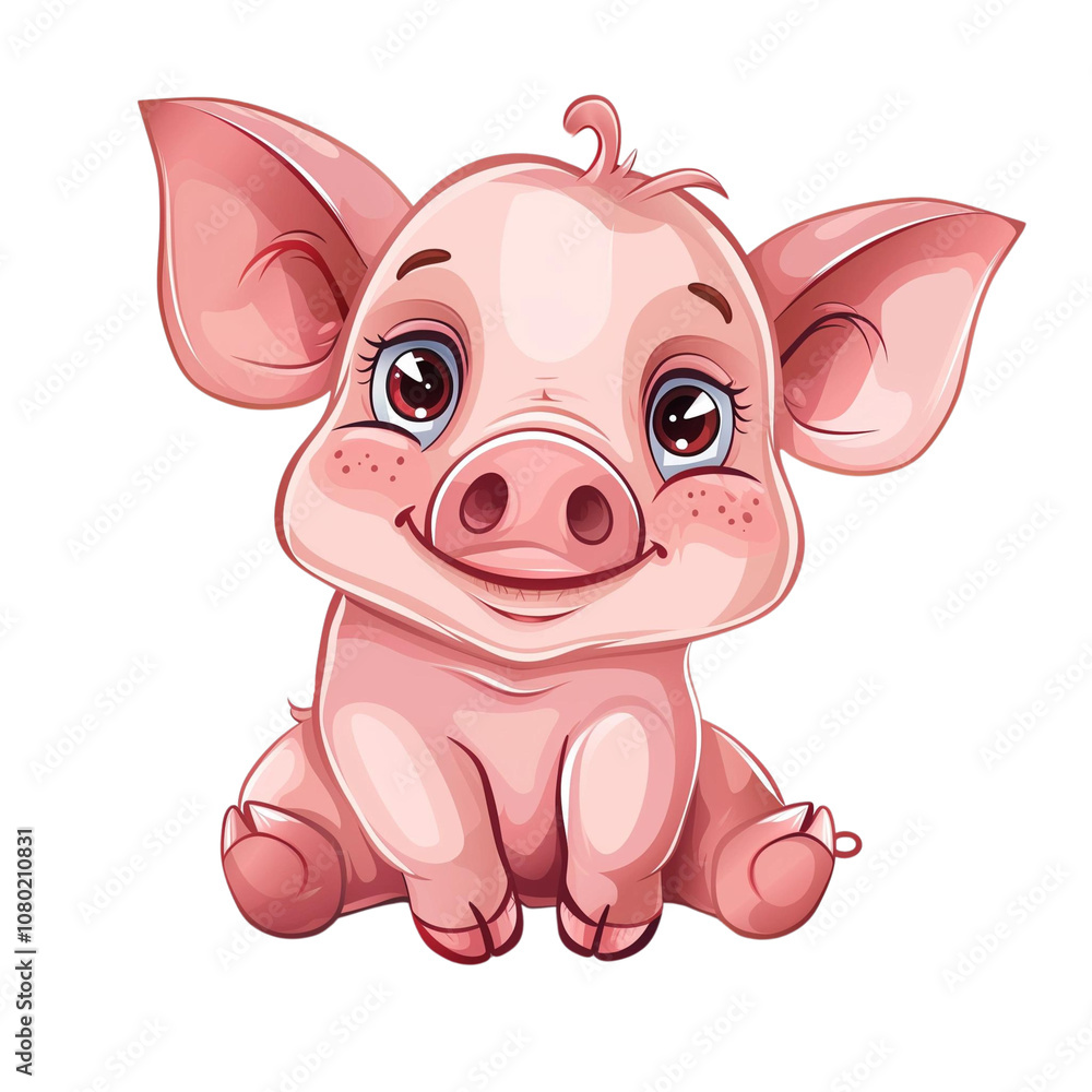 Funny Pig PNG Clipart Cute Watercolor Piggy Design Funny Pig PNG Clipart Cute Watercolor Piggy Design