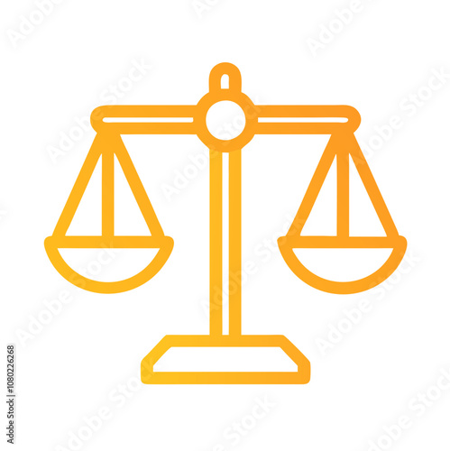 Symbol of justice depicted by a balanced scale, representing fairness and equality, widely recognized in legal settings and discussions about law and order