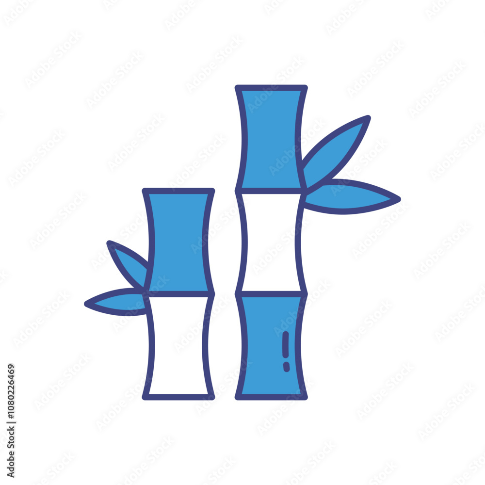 Bamboo vector icon stock illustration Bamboo vector icon stock illustration