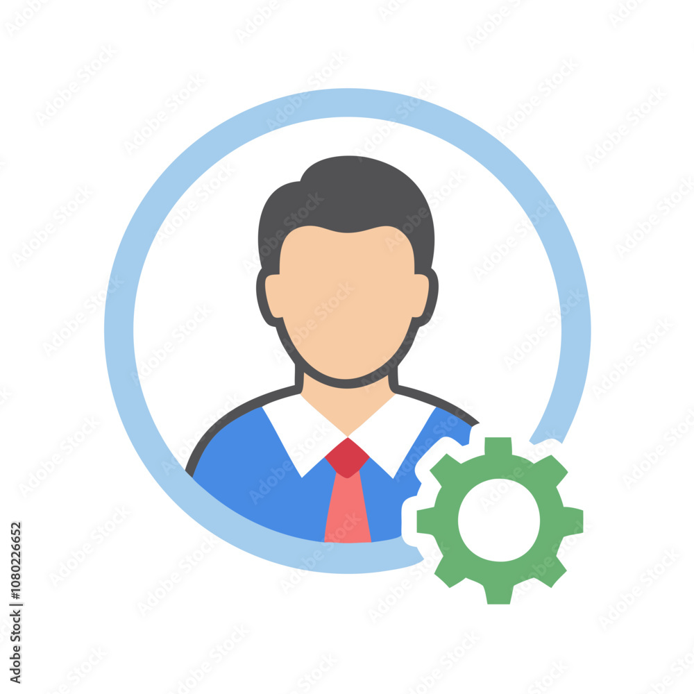A professional individual depicted through a minimalist icon, emphasizing user settings in a digital interface, with a blue and green color scheme that conveys clarity and functionality A professional individual depicted through a minimalist icon, emphasizing user settings in a digital interface, with a blue and green color scheme that conveys clarity and functionality
