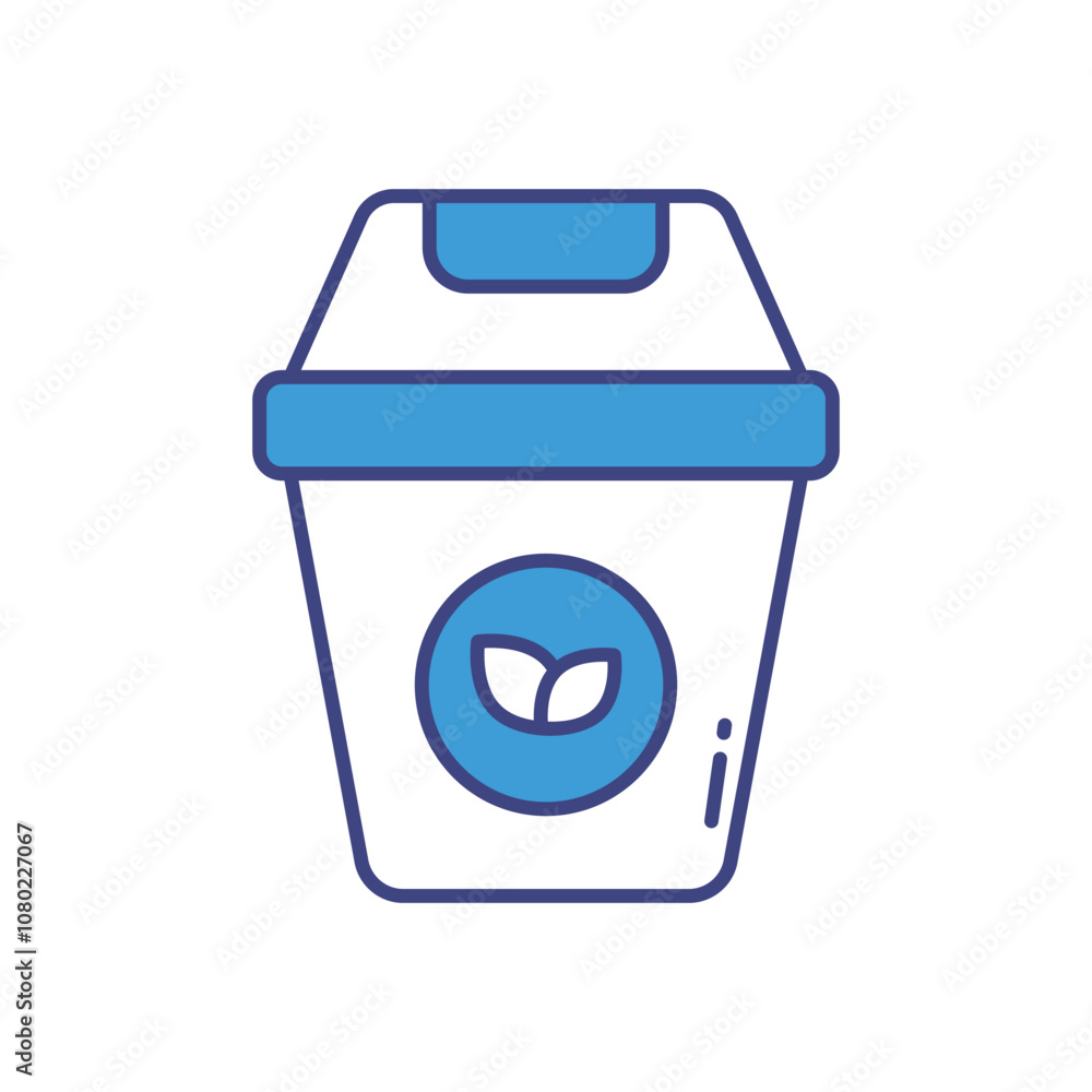Compost Bin vector icon stock illustration Compost Bin vector icon stock illustration