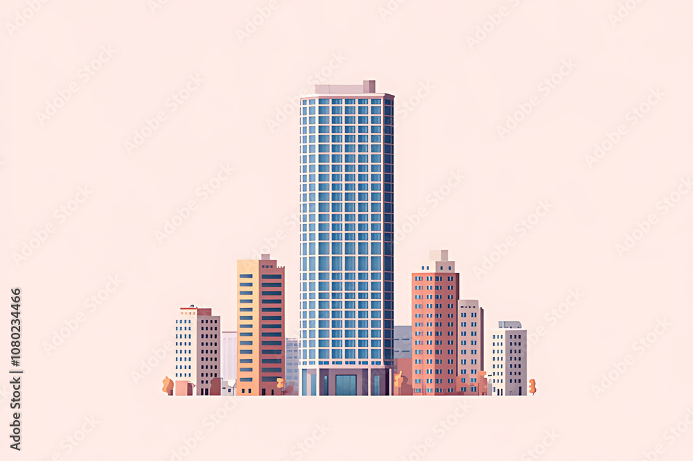Fototapeta premium city buildings