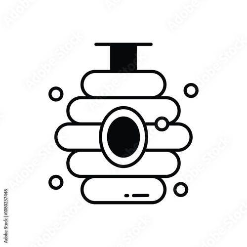 Beehive vector icon stock illustration