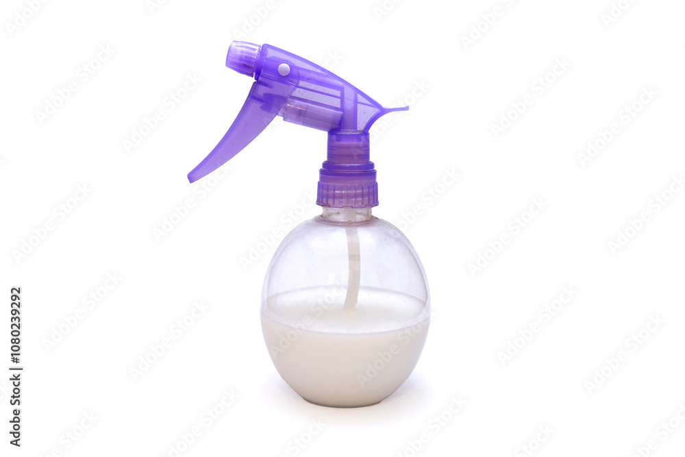 sprayer with white water on white background sprayer with white water on white background