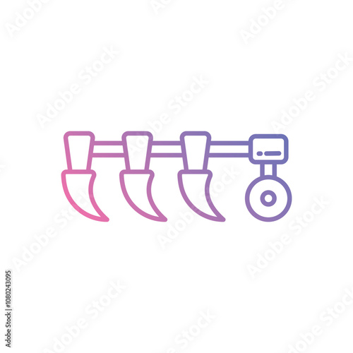Plow vector icon stock illustration