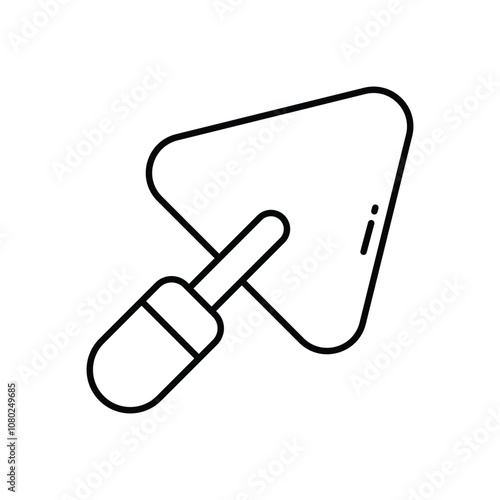 Trowel vector icon stock illustration