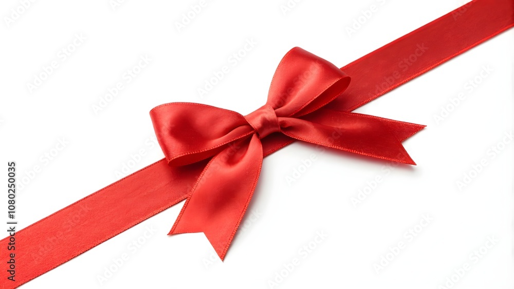 Red Ribbon and Bow Isolated, Decorative Holiday Gift Ribbon for Wrapping Art
Red Ribbon and Bow Isolated, Decorative Holiday Gift Ribbon for Wrapping Art