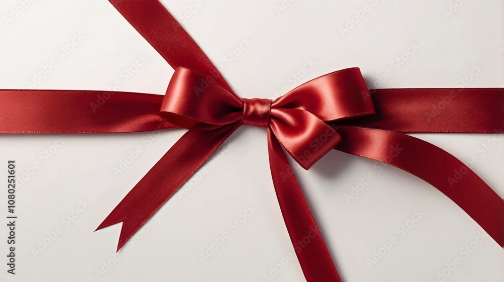 Red satin ribbon bow, shiny, luxurious, festive, elegant, smooth texture, high contrast, crisp edges V2 Red satin ribbon bow, shiny, luxurious, festive, elegant, smooth texture, high contrast, crisp edges V2