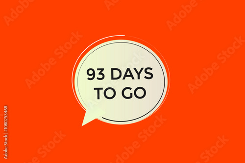 93 days to go, icon, stile, timer, countdown, clock, time,  background, template, 93 days to go, countdown, sticker, left banner, business, sale, label button
