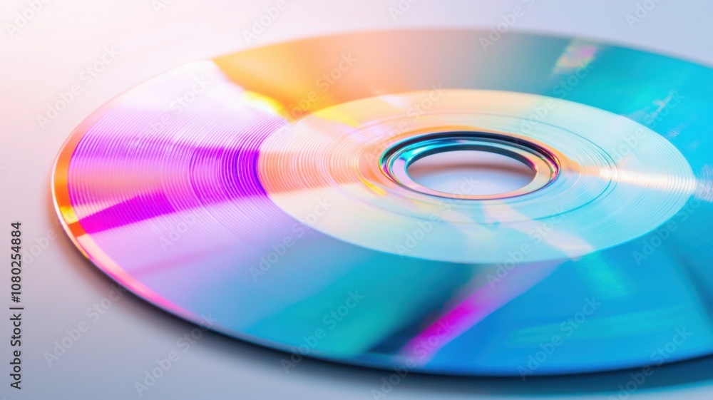 Displaying a colorful cd home studio digital media indoor close-up technology innovation Displaying a colorful cd home studio digital media indoor close-up technology innovation