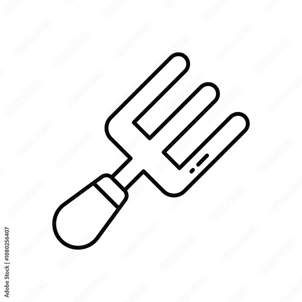 Garden Fork vector icon stock illustration Garden Fork vector icon stock illustration