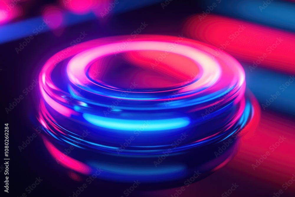 A vibrant object sits alone on a surface, perfect for illustrating uniqueness or individuality A vibrant object sits alone on a surface, perfect for illustrating uniqueness or individuality