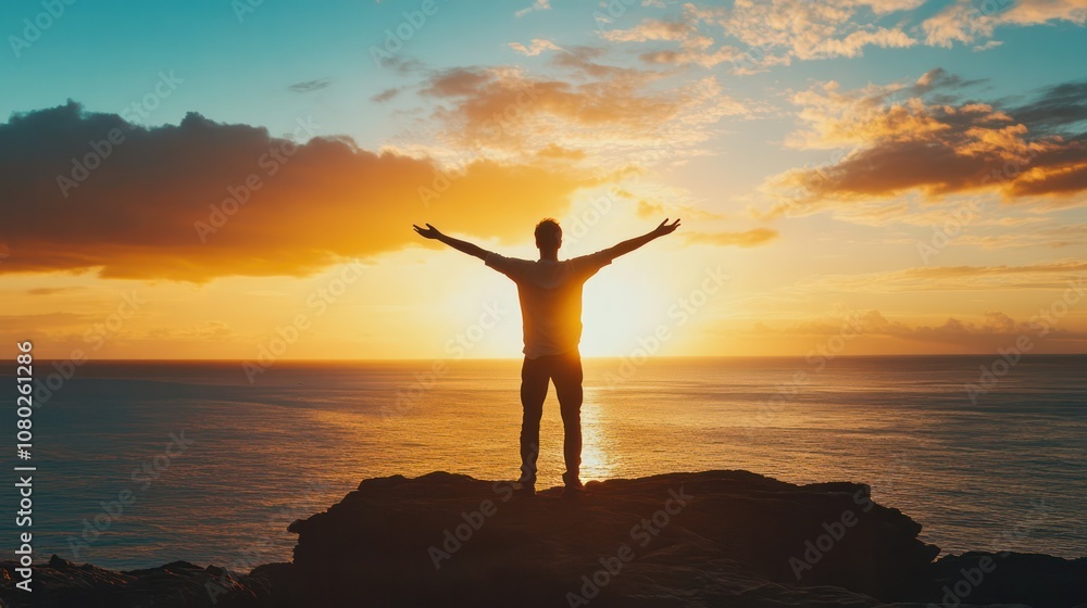 Fototapeta premium Debt-free lifestyle support, guiding individuals to eliminate financial burdens