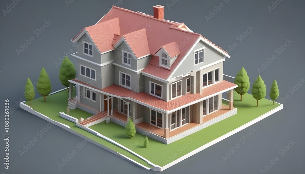 3d render of a house 3d render of a house