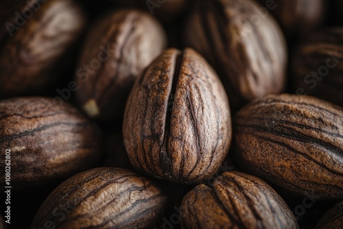 A detailed view of various nuts photo