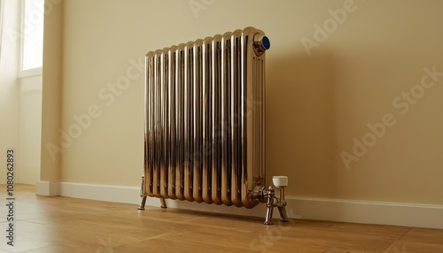 Wallpaper Mural White heating radiator on brown floor in room 305 Torontodigital.ca