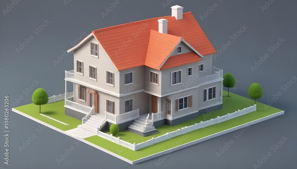 3d render of a house 3d render of a house