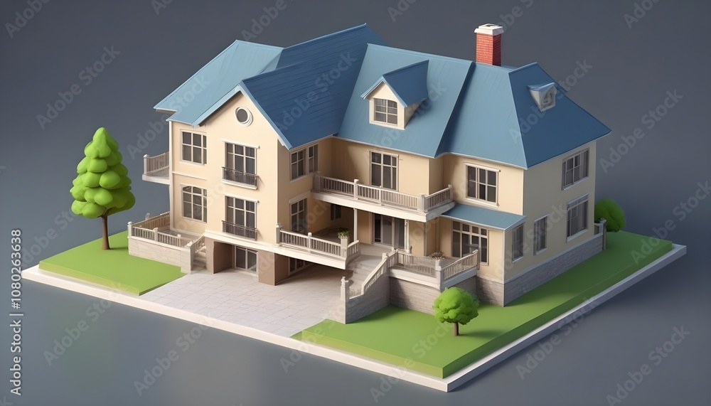 3d render of a house 3d render of a house