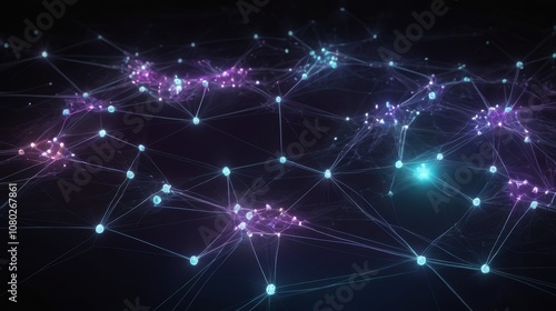 Wallpaper Mural Abstract Digital Network Visualization Torontodigital.ca