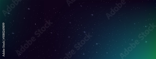 Starry night sky with astrological constellations. Space stars background.Space nebula and glittering stardust.