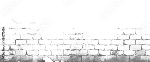 White blocks grunge style brick wall texture.