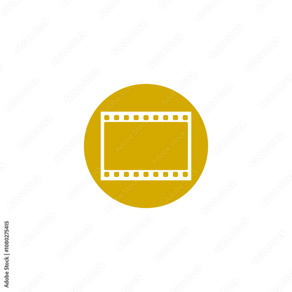 Film frame icon isolated on transparent background Film frame icon isolated on transparent background