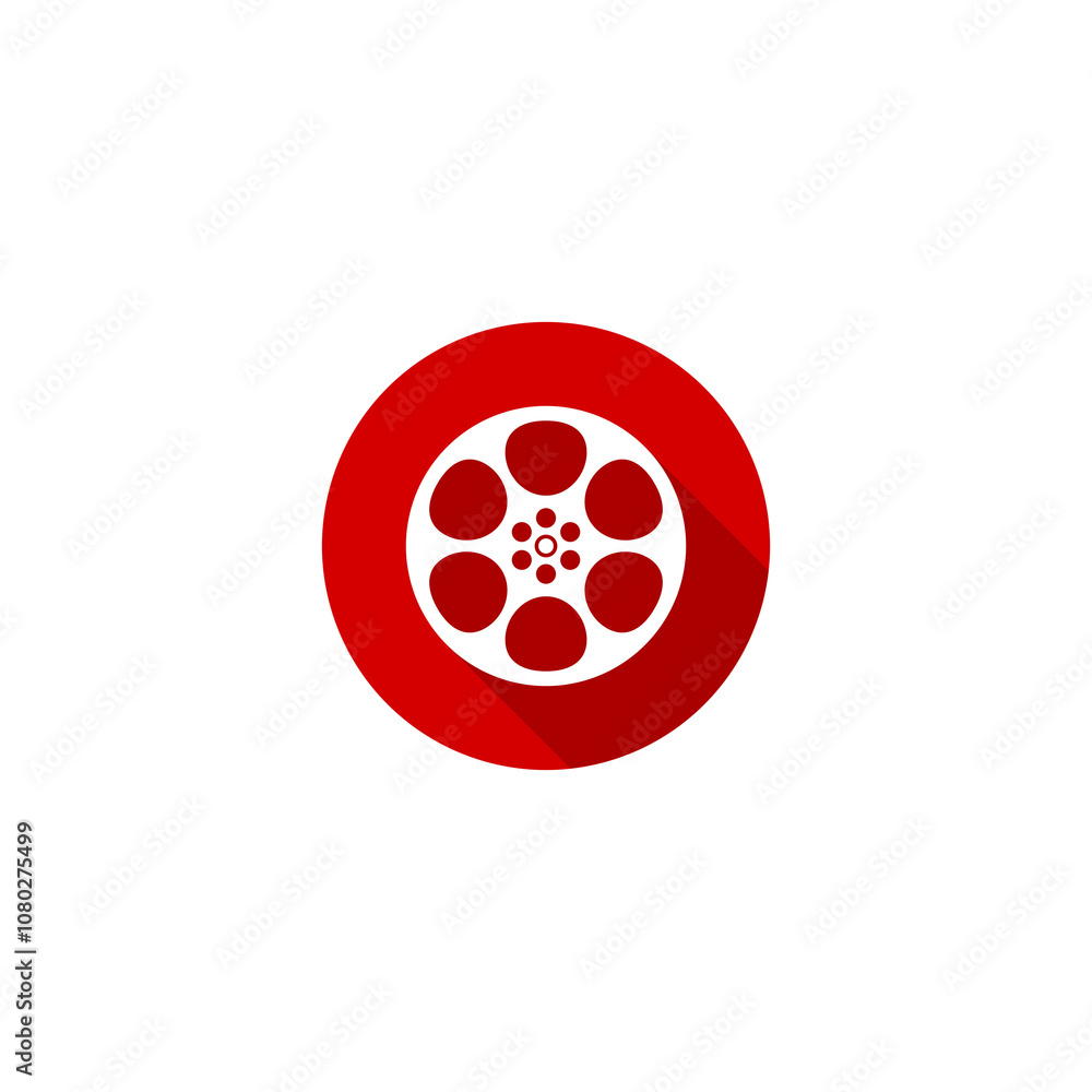 Film roll, old movie strip icon, cinema logo icon isolated on transparent background Film roll, old movie strip icon, cinema logo icon isolated on transparent background