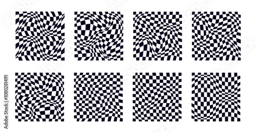 Psychedelic checkerboard pattern
