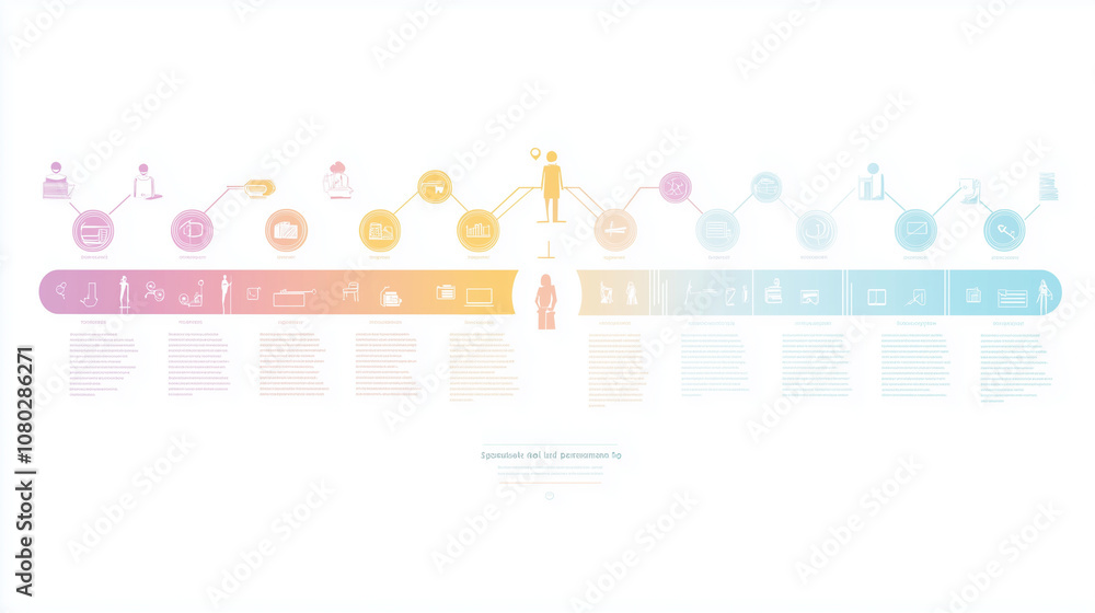 Modern Minimalist Design, Balanced Life Infographic, clear icons representing work and leisure Modern Minimalist Design, Balanced Life Infographic, clear icons representing work and leisure