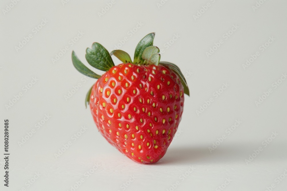 A single strawberry A single strawberry