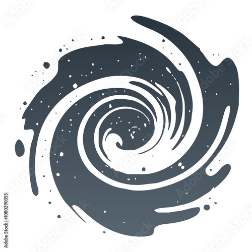 A dark gray stream resembling a mystical vortex or a cosmic storm. Shadow Spiral