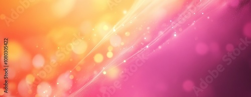 Soft Pink and Orange Bokeh Background.