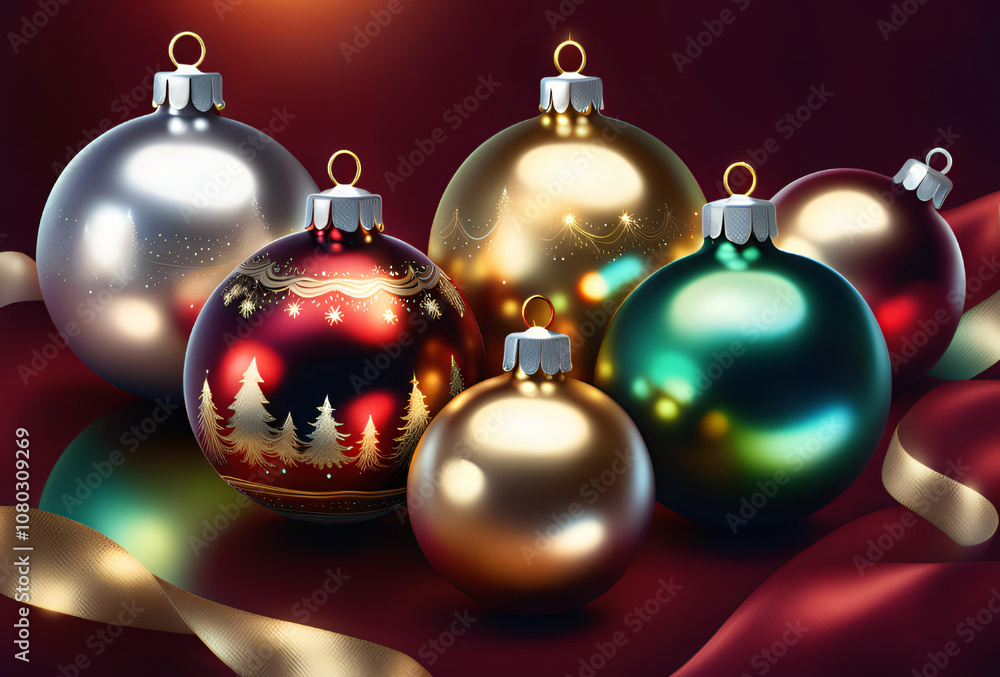 Decorative Richness: Christmas Baubles Decorative Richness: Christmas Baubles