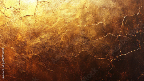 Abstract gold and silver textures with a cracked surface