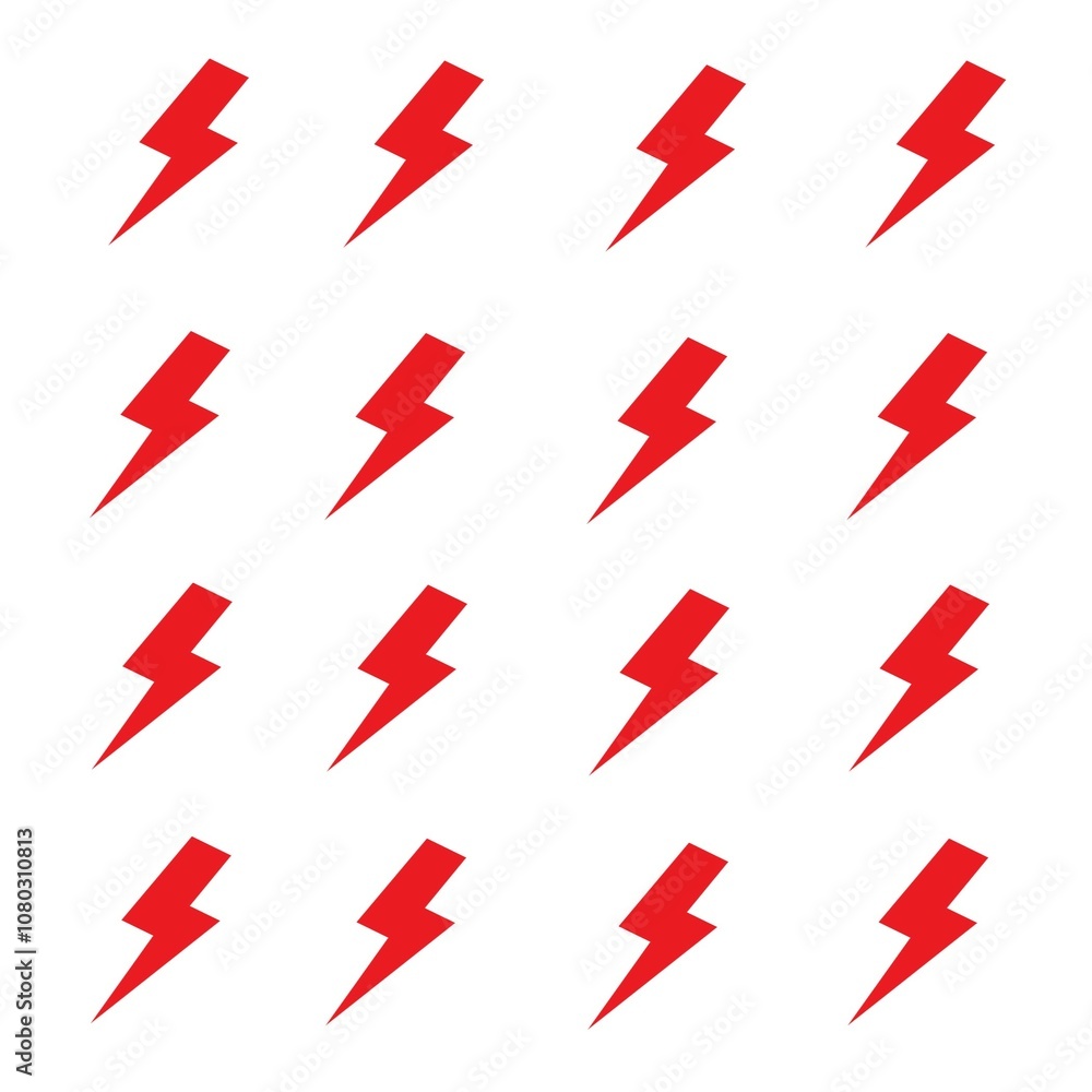 set of bolts in white background set of bolts in white background