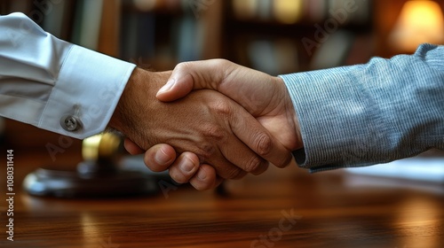 Wallpaper Mural Successful contract signing, businessperson handshake, modern office environment, professional atmosphere, teamwork and collaboration Torontodigital.ca