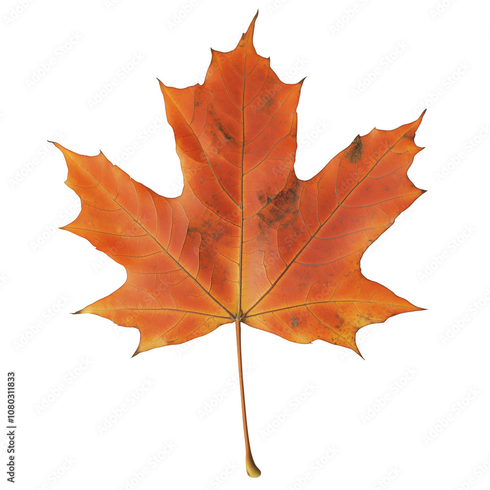 PNG Transparent Image of Vibrant Autumn Maple Leaf - Fall Colors of Orange and Red for Nature and Seasonal Designs PNG Transparent Image of Vibrant Autumn Maple Leaf - Fall Colors of Orange and Red for Nature and Seasonal Designs