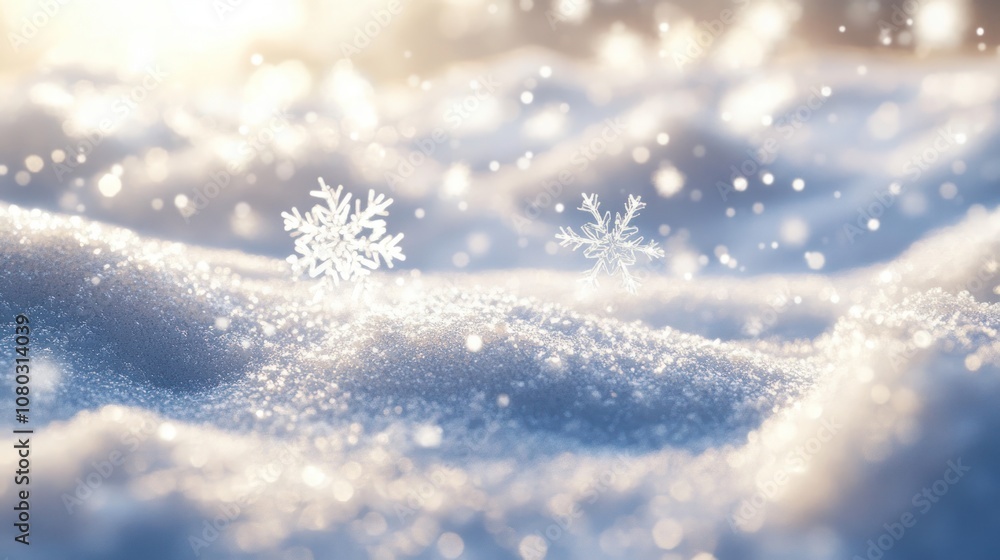 Stunningly beautiful snowflakes scattered all over the ground. Stunningly beautiful snowflakes scattered all over the ground.