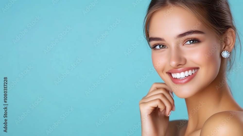 Smiling Young Woman in Dental Office Awaiting Treatment or Consultation Smiling Young Woman in Dental Office Awaiting Treatment or Consultation