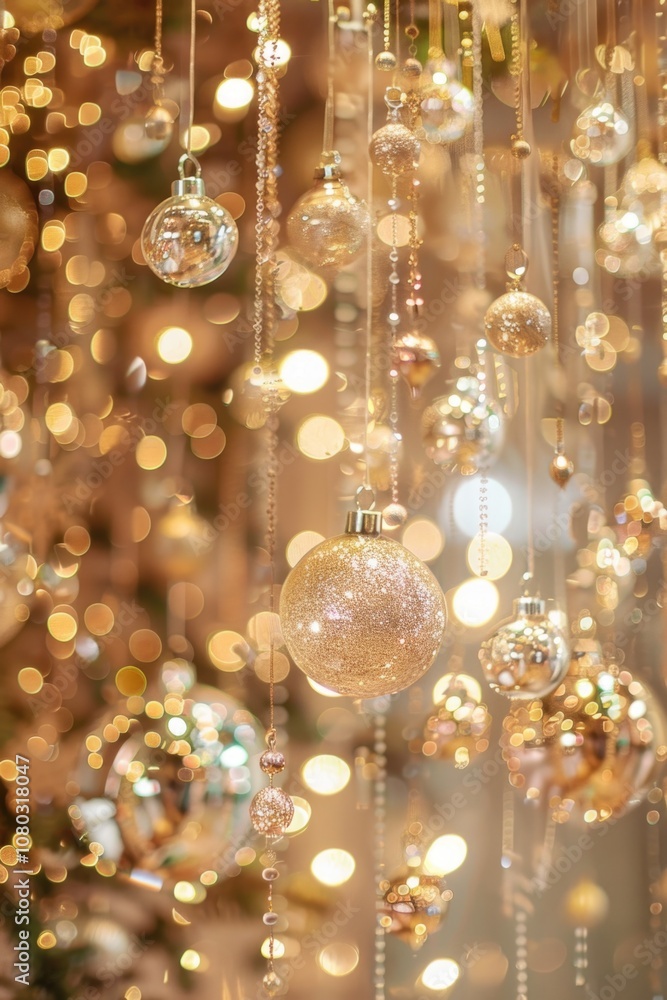 Ornate decorations suspended from the ceiling, ideal for event or party use Ornate decorations suspended from the ceiling, ideal for event or party use
