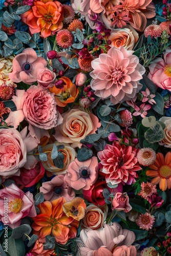 Wallpaper Mural A arrangement of fresh flowers sitting on a table Torontodigital.ca