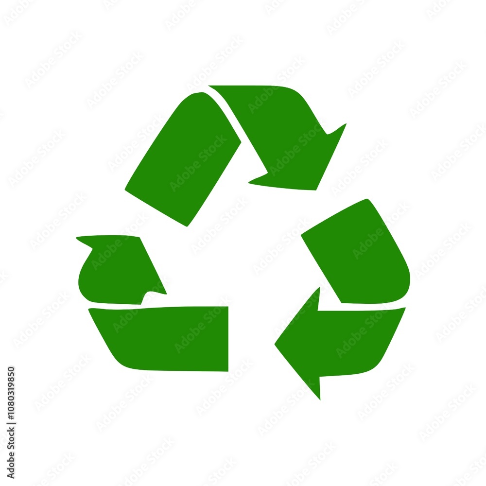 Obraz premium Universal recycling symbol vector image 