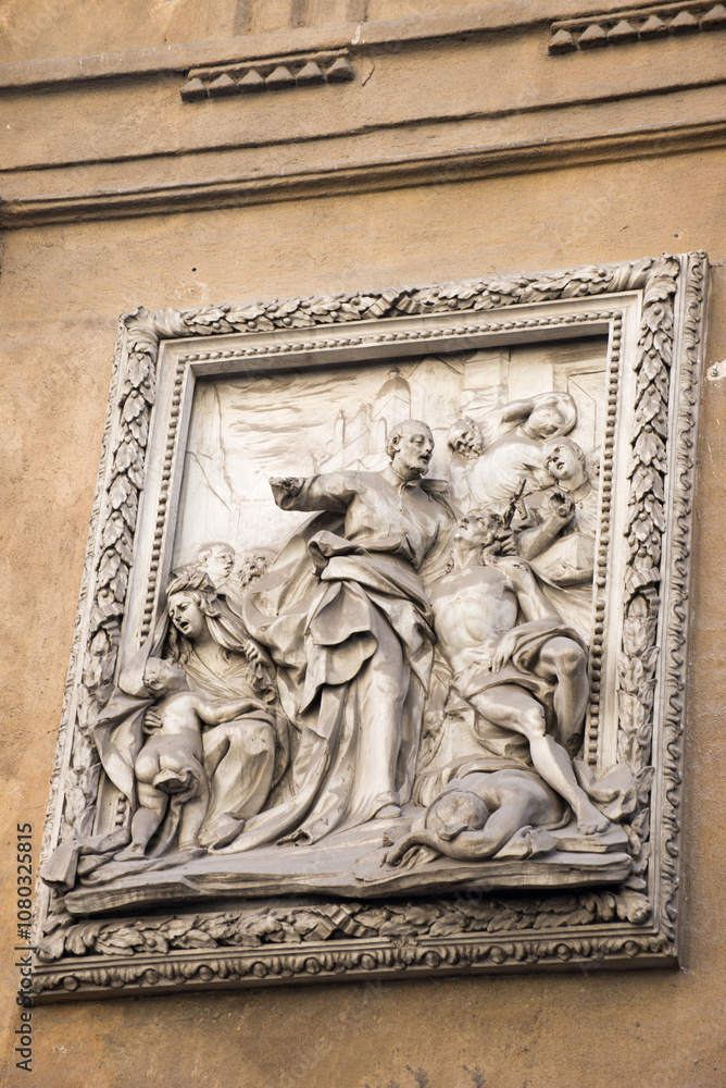 Architecture detail in Piazza Vigliana, Palermo, Italy Architecture detail in Piazza Vigliana, Palermo, Italy