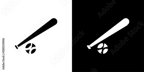 baseball sports icon Outline sign symbol set