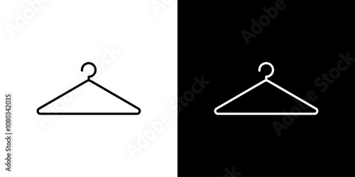hanger icon Outline sign symbol set