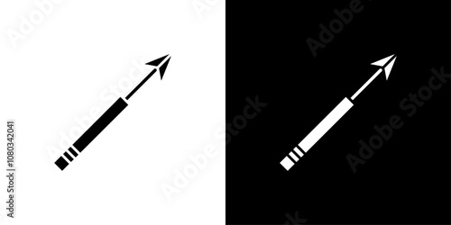 harpoon icon Outline sign symbol set